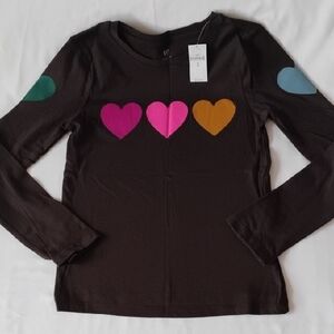 GAP Kids Long Sleeve Shirt with Heart Design